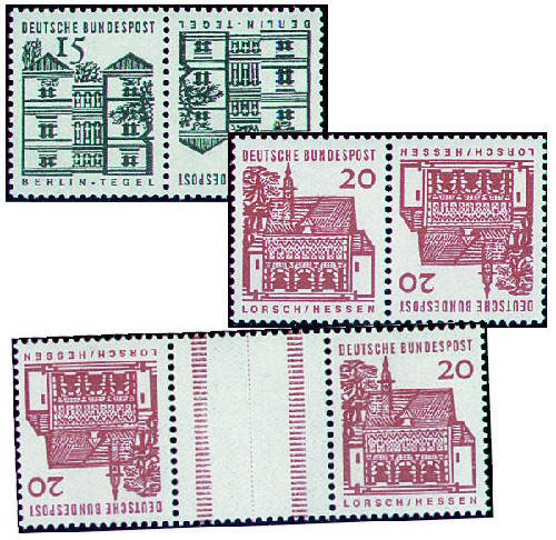 Goldhahn BRD Zusammendrucke K5-KZ4 Tegel-Lorsch 1965-66 postfrisch- Briefmark... von Goldhahn