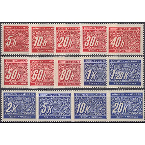 Goldhahn Böhmen und Mähren Nr. 1-14 postfrisch Portomarken 1939" Briefmarken für Sammler Goldhahn Böhmen und Mähren Nr. 1-14 postfrisch Portomarken 1939" Briefmarken für Sammler von Goldhahn