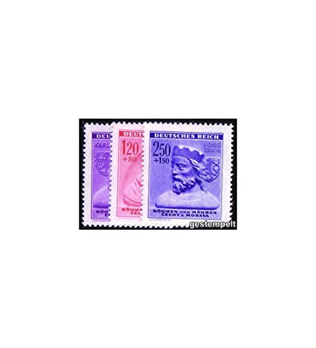 Goldhahn Böhmen und Mähren Nr. 114-116 gestempelt Winterhilfe 1942" Briefmarken für Sammler von Goldhahn