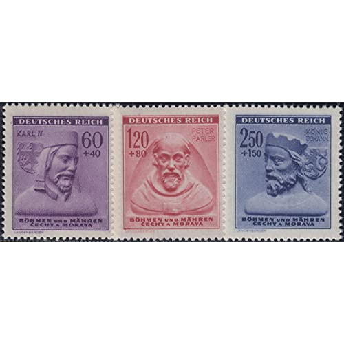 Goldhahn Böhmen und Mähren Nr. 114-116 postfrisch Winterhilfe 1942" Briefmarken für Sammler von Goldhahn