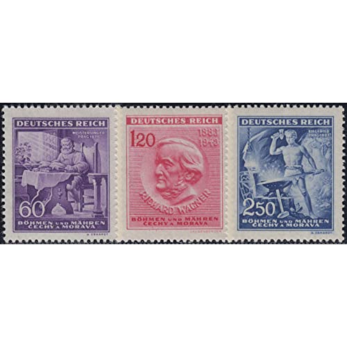 Goldhahn Böhmen und Mähren Nr. 128-130 postfrisch Wagner 1943" Briefmarken für Sammler Goldhahn Böhmen und Mähren Nr. 128-130 postfrisch Wagner 1943" Briefmarken für Sammler von Goldhahn