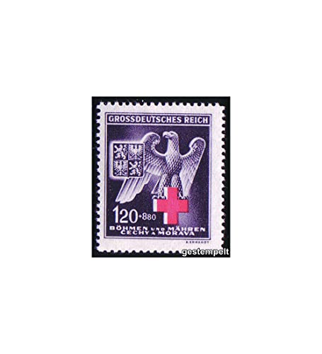 Goldhahn Böhmen und Mähren Nr. 132 gestempelt Rotes Kreuz 1943" Briefmarken für Sammler Goldhahn Böhmen und Mähren Nr. 132 gestempelt Rotes Kreuz 1943" Briefmarken für Sammler von Goldhahn