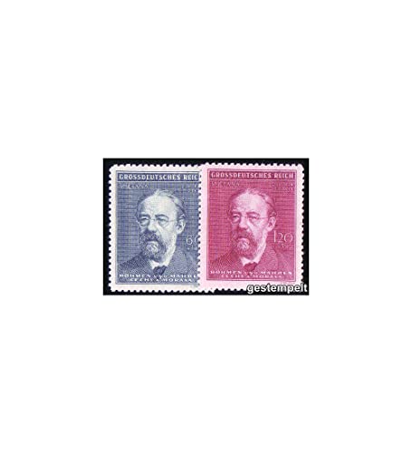 Goldhahn Böhmen und Mähren Nr. 138-139 gestempelt Smetana 1944" Briefmarken für Sammler von Goldhahn
