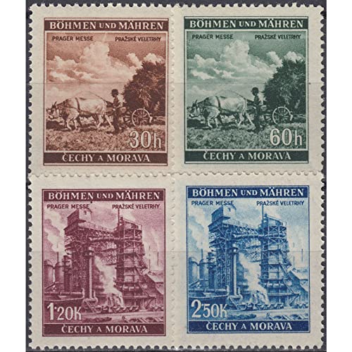 Goldhahn Böhmen und Mähren Nr. 75-78 postfrisch Prager Messe 1941" Briefmarken für Sammler von Goldhahn
