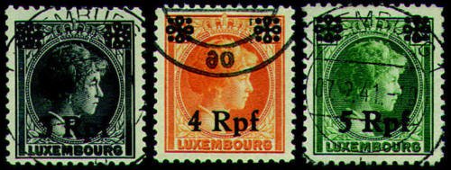 Goldhahn Deutsche Besetzung 1939/1945 mit Luxemburg Nr. 17,18,19 - Briefmarke... von Goldhahn