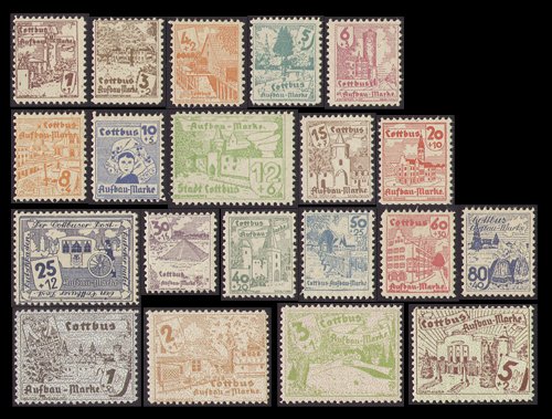 Goldhahn Deutsche Lokalausgabe Cottbus Nr. 1-20 postfrisch- Briefmarken für S... von Goldhahn