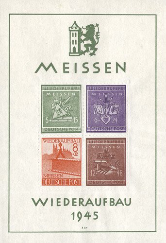 Goldhahn Deutsche Lokalausgabe Meissen Block 1 postfrisch- Briefmarken für Sa... von Goldhahn