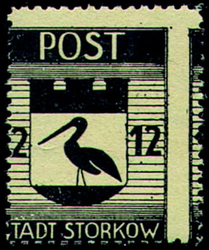 Goldhahn Deutsche Lokalausgabe Storkow Nr.14 - Verzähnung - Briefmarken für S... von Goldhahn