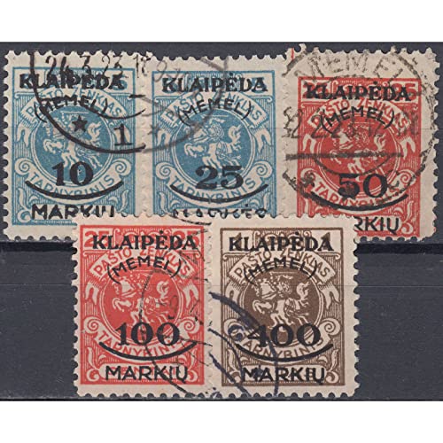 Goldhahn Memel Nr. 124-128 gestempelt Briefmarken für Sammler Goldhahn Memel Nr. 124-128 gestempelt Briefmarken für Sammler von Goldhahn