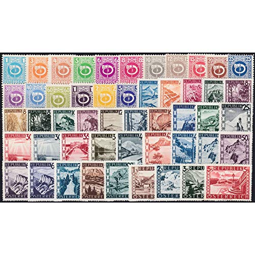 Goldhahn Österreich 1945 postfrisch ** Nr. 721-770 I Briefmarken für Sammler von Goldhahn