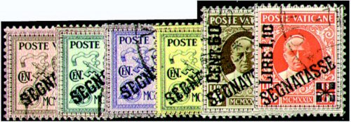 Goldhahn Vatikan Porto Nr. 1-6 gestempelt "Portomarken" Briefmarken für Sammler von Goldhahn