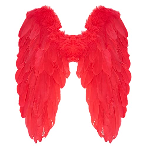 Goldschmidt Kostüme Flügel Amor 50cm x 50cm rot | Federflügel Amorflügel Erwachsene | Kostüm Fasching Karneval, Einheitsgröße Goldschmidt Kostüme Flügel Amor 50cm x 50cm rot | Federflügel Amorflügel Erwachsene | Kostüm Fasching Karneval, Einheitsgröße von Goldschmidt Kostüme