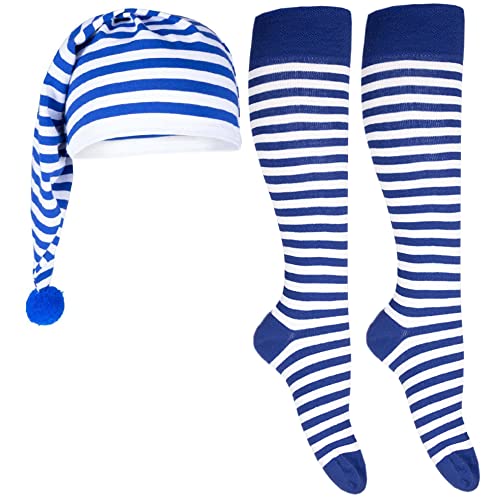 Goldschmidt Ringelstrümpfe & Zipfelmütze | Set für Erwachsene & Kinder | Kniestrümpfe Schlafmütze Ringel Streifen | Fasching Karneval | blau-weiß 23-26 Goldschmidt Ringelstrümpfe & Zipfelmütze | Set für Erwachsene & Kinder | Kniestrümpfe Schlafmütze Ringel Streifen | Fasching Karneval | blau-weiß 23-26 von Goldschmidt