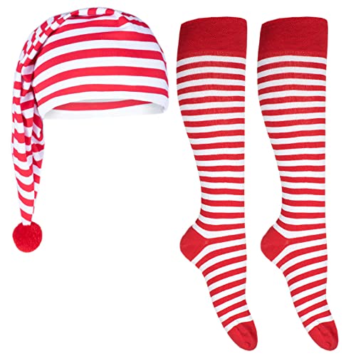 Goldschmidt Ringelstrümpfe & Zipfelmütze | Set für Erwachsene & Kinder | Kniestrümpfe Schlafmütze Ringel Streifen | Fasching Karneval | rot-weiß 23-26 Goldschmidt Ringelstrümpfe & Zipfelmütze | Set für Erwachsene & Kinder | Kniestrümpfe Schlafmütze Ringel Streifen | Fasching Karneval | rot-weiß 23-26 von Goldschmidt