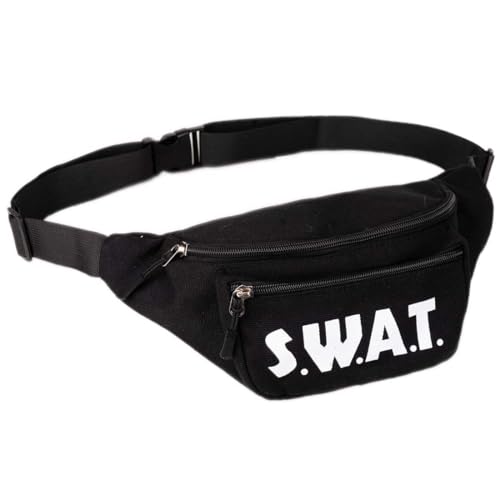 Goldschmidt SWAT Bauchtasche schwarz | Tasche mit 4 Reißverschluss-Fächern | Accessoire Kostüm S.W.A.T. Fasching Karneval Goldschmidt SWAT Bauchtasche schwarz | Tasche mit 4 Reißverschluss-Fächern | Accessoire Kostüm S.W.A.T. Fasching Karneval von Goldschmidt