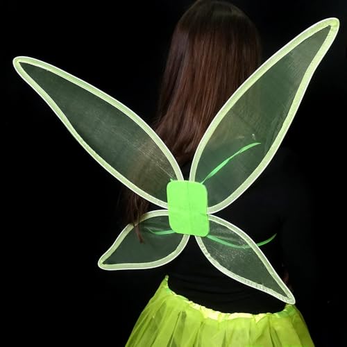 Spitze Feenflügel für Erwachsene | Flügel Fee spitz hellgrün | Accessoire Fasching Karneval Spitze Feenflügel für Erwachsene | Flügel Fee spitz hellgrün | Accessoire Fasching Karneval von Goldschmidt