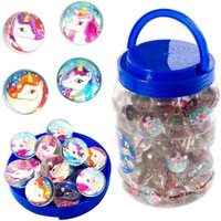 Großpack Einhorn Flummis, 72 Stück in der Dose Großpack Einhorn Flummis, 72 Stück in der Dose von Golf Toys