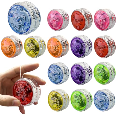 Golgner 15 Stück LED Licht YoYo, Kunststoff Responsive Yoyo, Reaktives Kugellager JoJo, JoJo Leuchtend, JoJo Spielzeug für Anfänger und Kinder, für Party Gastgeschenk, Preise Golgner 15 Stück LED Licht YoYo, Kunststoff Responsive Yoyo, Reaktives Kugellager JoJo, JoJo Leuchtend, JoJo Spielzeug für Anfänger und Kinder, für Party Gastgeschenk, Preise von Golgner