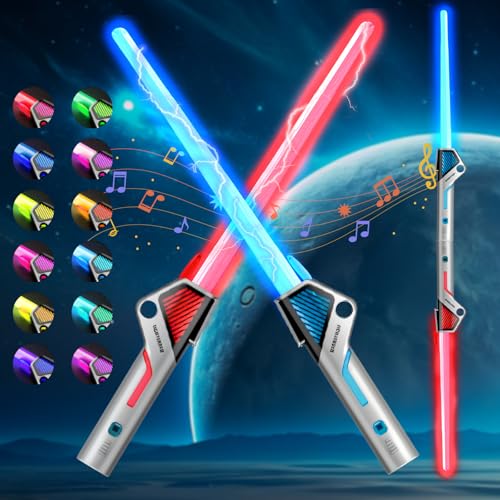 Golgner 2 Stück Lichtschwert Kinder, Duell Lichtschwerter, Einziehbares Laserschwert Kinder, 12 Farben Doppelklingen Laserschwert Mit Licht Und Sound, für Erwachsene Kinder Cosplay Spielzeug Golgner 2 Stück Lichtschwert Kinder, Duell Lichtschwerter, Einziehbares Laserschwert Kinder, 12 Farben Doppelklingen Laserschwert Mit Licht Und Sound, für Erwachsene Kinder Cosplay Spielzeug von Golgner
