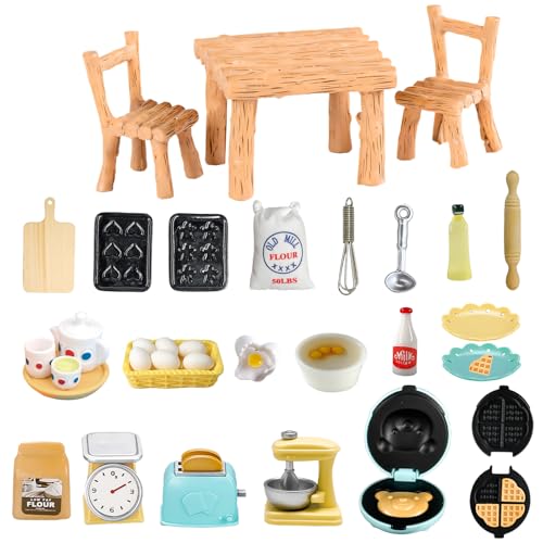Golgner 31 Pcs Puppenhaus Zubehör, Miniatur Wichtel Zubehör, Wichtel Zubehör Backen, 1/12 Miniatur Lebensmittel, Eier, Backset, Teetassen-Set, Milch, für Wichteltür Weihnachten Deko Puppenhaus Golgner 31 Pcs Puppenhaus Zubehör, Miniatur Wichtel Zubehör, Wichtel Zubehör Backen, 1/12 Miniatur Lebensmittel, Eier, Backset, Teetassen-Set, Milch, für Wichteltür Weihnachten Deko Puppenhaus von Golgner