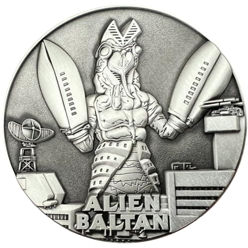 Goliath Coins - Ultraman Alien Baltan - Große Sammlermünze, inklusive Ständer, 3D doppelseitig, 7 cm, 113,4 g, Zinklegierung von Goliath Coins