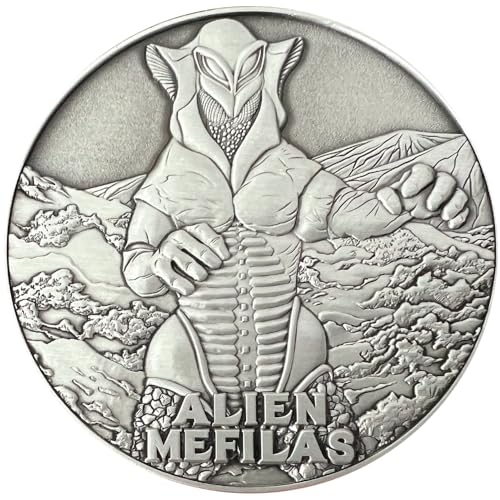 Goliath Coins - Ultraman Alien Mefilas - Große Sammlermünze, inklusive Ständer, 3D doppelseitig, 7 cm, 113,4 g, Zinklegierung von Goliath Coins
