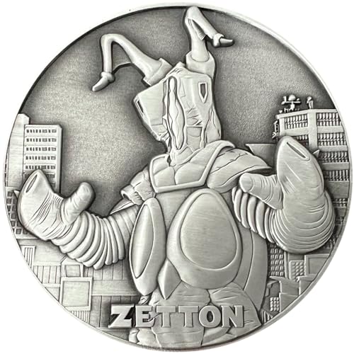 Goliath Coins - Ultraman Zetton - Große Sammlermünze, inklusive Ständer, 3D doppelseitig, 7 cm, 113,4 g, Zinklegierung von Goliath Coins