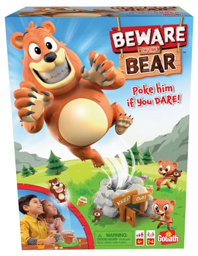 Goliath Games Beware The Bear Kids Games | Für Kinder ab 4 Jahren | Für 2–4 Spieler von Goliath