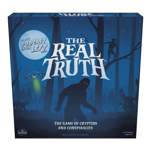 Goliath Games The Last Podcast on The Left Presents: The Real Truth - Strategy Game of World Conspiracy Theories and Mysteries | Brettspiel für 2-5 Spieler | Ab 14 Jahren von Goliath Toys
