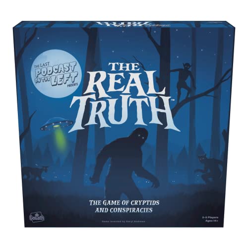 The Last Podcast on The Left Presents: The Real Truth - Strategiespiel of World Conspiracy Theories and Mysteries, Board Game for 2-5 Players, Ages 14+ von Goliath