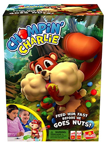 Goliath Chompin' Charlie - Füttere ihn schnell, Bevor er verblasst! | Aktionsspiele für Kinder | Für 2 bis 4 Spieler | ab 4 Jahren von Goliath