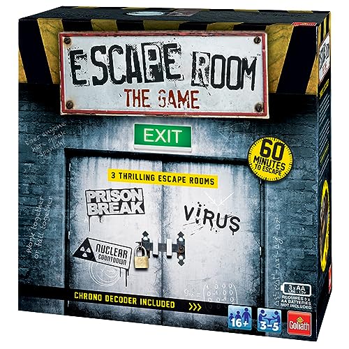 Escape Room: The Game - Vol. 1, 3 Thrilling Escape Rooms in Your Own Home!, Board Games for Adults, for 3-5 Players, Ages 16+ von Goliath Toys