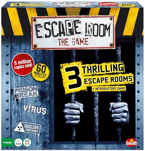 Escape Room: The Game - Vol. 1, 3 Thrilling Escape Rooms in Your Own Home!, Board Games for Adults, for 3-5 Players, Ages 16+ von Goliath