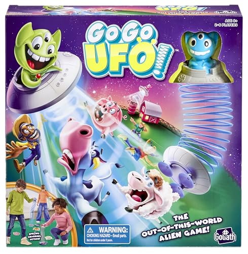 Goliath Games: Go Go UFO, The Out-of-of-This-World Alien-Spiel, Kinder-Actionspiel, für 2–6 Spieler, ab 6 Jahren von Goliath