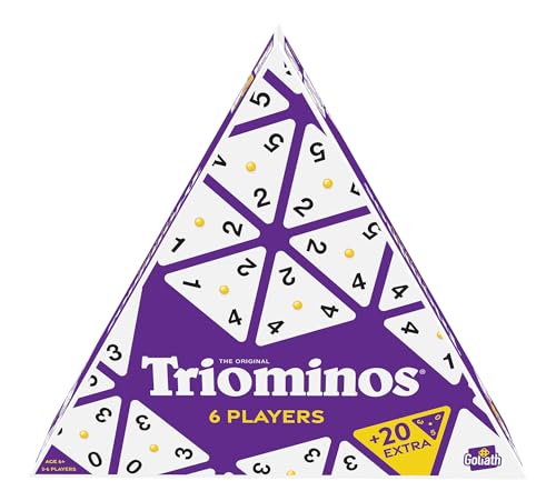 Goliath Toys Triominos 6 Players, Brettspiel ab 6 Jahren, Gesellschaftsspiel für die Ganze Familie (bis zu 6 Spieler), Mit Hochwertige Steine, Geeignet für Jung und Alt von Goliath