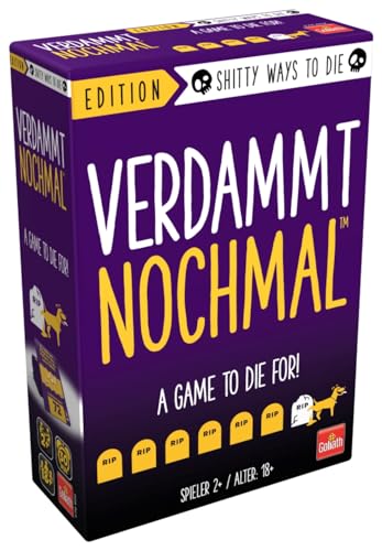 Goliath Verdammt Nochmal: Shitty Ways To Die, Kartenspiel ab 18 Jahren, Gesellschaftsspiele für Erwachsene von Goliath