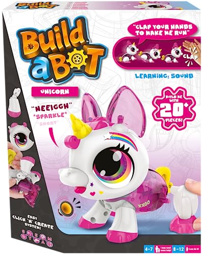 Goliath Build-A-Bot: Einhorn, Einhorn-Baukasten für Kinder ab 4 Jahren, MINT Konstruktion Lernspielzeug von Goliath