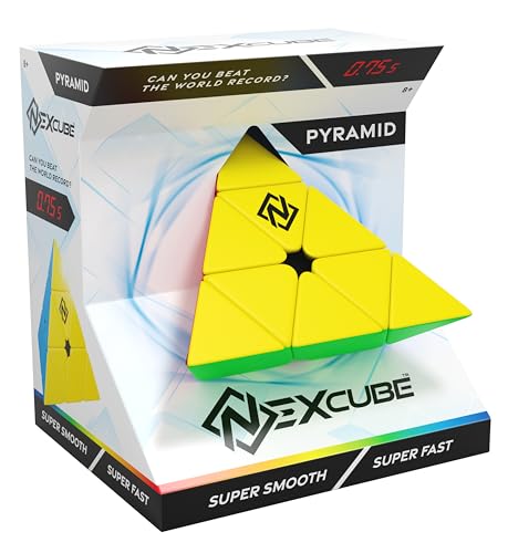 Nexcube Pyramide, Dreieckiges Puzzlespiel, Speed Cube ab 8 Jahren, Spiel für Kinder und Erwachsene, Geschwindigkeitsherausforderung, leichtes Drehen, Fordert die Fantasie und Kreativität von Goliath Toys