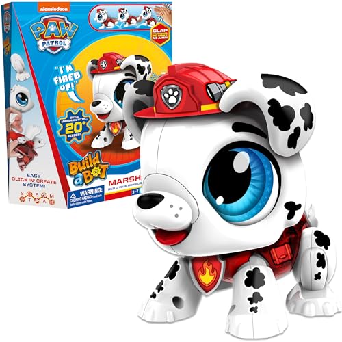 Goliath Build-A-Bot: Paw Patrol Marshall, Bausatz für Kinder ab 3 Jahren, MINT Educational Konstruktion Spielzeug von Goliath Toys