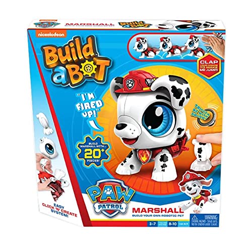Goliath Build-A-Bot: Paw Patrol Marshall, Bausatz für Kinder ab 3 Jahren, MINT Educational Konstruktion Spielzeug von Goliath Toys