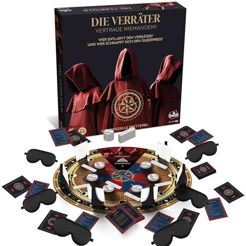 Goliath Die Verräter, Brettspiele für Kinder ab 12 Jahren, Gesellschaftsspiele für 4 – 6 Spieler, Das Spiel basiert auf der gleichnamigen TV-Serie von Goliath