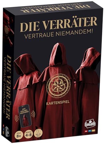 Goliath Die Verräter Kartenspiel, Kartenspiel ab 8 Jahren, Gesellschaftsspiele für 4 bis 8 Spieler von Goliath Toys