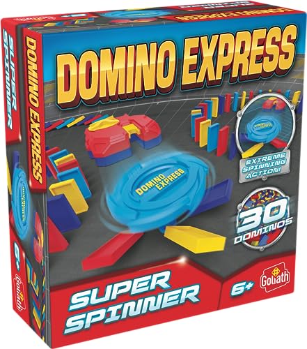 Goliath Domino Express Stunt Spinner, Konstruktionsspielzeug für Kinder ab 6 Jahren, Domino Spiel mit 30 Steinen von Goliath