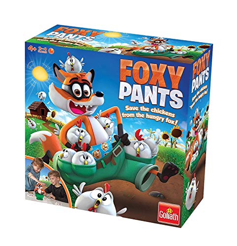 Goliath Foxy Pants: Save The Chickens from The Hungry Fox | Lustiges Brettspiel für Kinder | Für 2–4 Spieler | ab 4 Jahren von Goliath