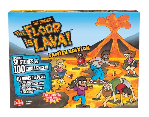 Goliath Games Der Boden ist Lava: Familienausgabe, Familienspiele, für 3+ Spieler, ab 5 Jahren von Goliath Toys