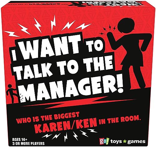 Goliath I Want to Talk to The Manager, Kartenspiel auf Englisch für Kinder ab 14 Jahren, Partyspiel für 3 bis 8 Spieler von Goliath