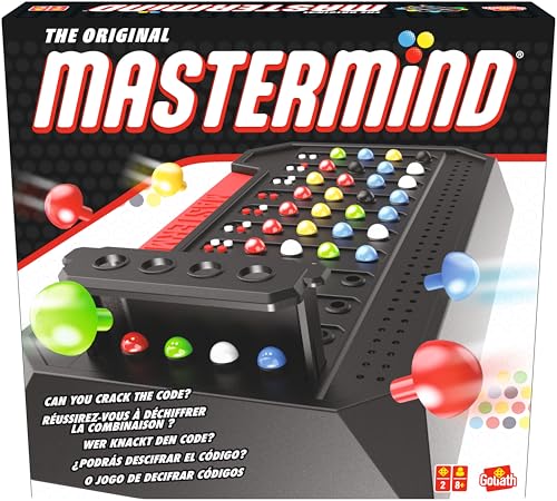 Goliath - Mastermind The Original Classic, Spiele für 2 Personen, Gesellschaftsspiele ab 8 Jahren, Klassik Brettspiel für die Spielesammlung, Strategisches Spiel für Kinder und Erwachsene Goliath - Mastermind The Original Classic, Spiele für 2 Personen, Gesellschaftsspiele ab 8 Jahren, Klassik Brettspiel für die Spielesammlung, Strategisches Spiel für Kinder und Erwachsene von Goliath
