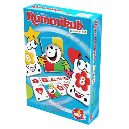 Goliath Rummikub The Original Junior Travel für Kinder ab 4 Jahren Reisespiel für 2 bis 4 Spieler von Goliath Toys