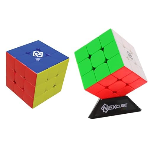 Goliath – Set mit 2 Spielen: Nexcube 3x3 + Pro 3x3 – Denksportspiel – Geschwindigkeits- und Reflexionsspiel – einfache Drehung und abgerundete Ecken – SpeedCube – lustige Familienherausforderung – für von Goliath