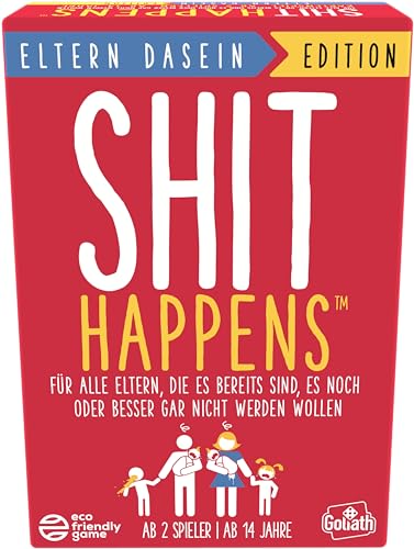 Goliath Shit Happens Eltern Dasein Edition, Kartenspiel ab 14 Jahren, Gesellschaftsspiele für 2 Oder Mehr Spieler von Goliath